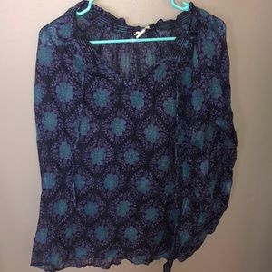 Natural life flowy shirt